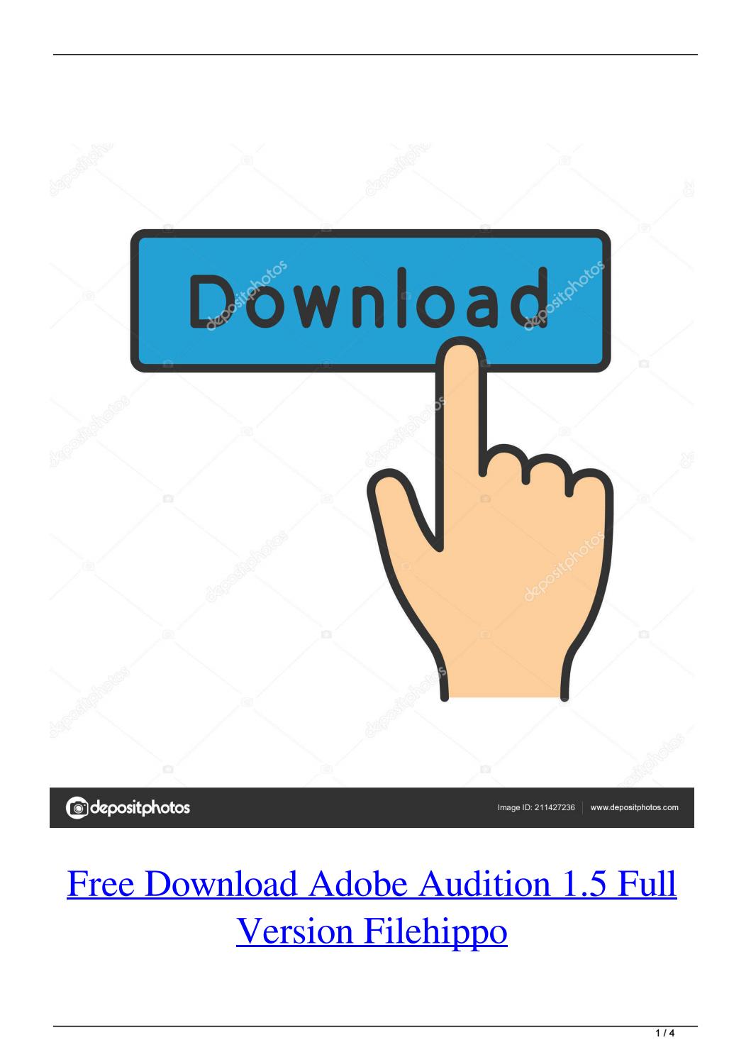 Adobe Audition 1.5 Download Windows
